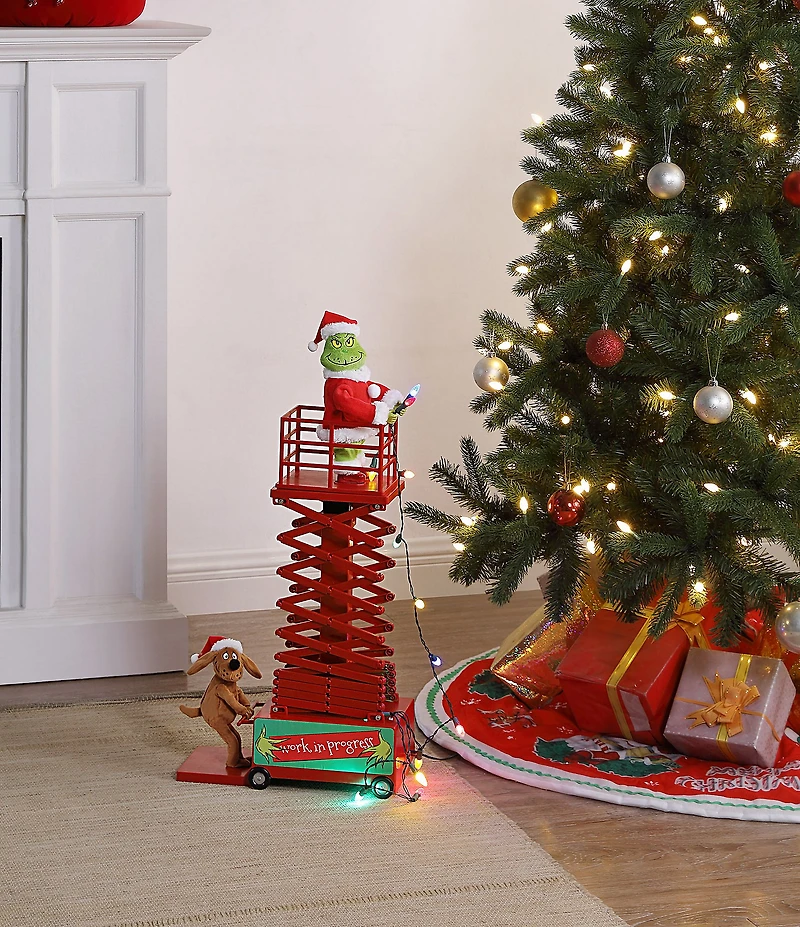 Mr. Christmas LED Lighted Animated and Musical Grinch's Lift Decor