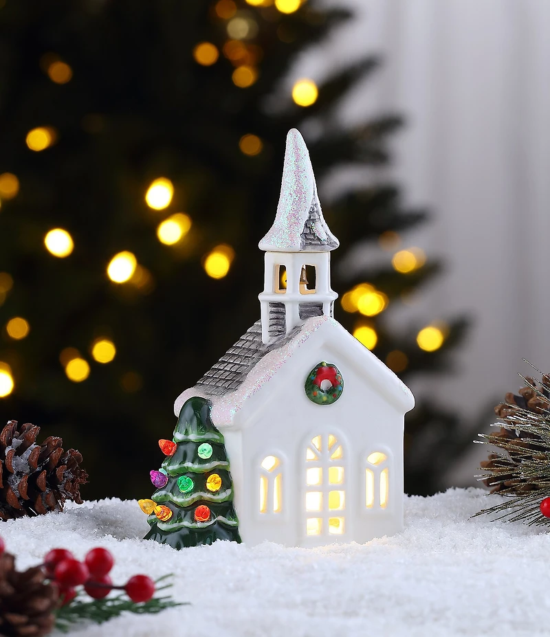 Mr. Christmas LED Nostalgic Ceramic Village Church