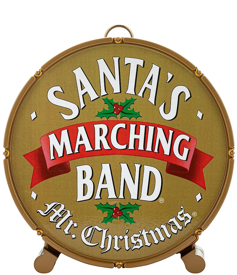 Mr. Christmas Marching Band Musical Animated Santa's Marching Band Figurine