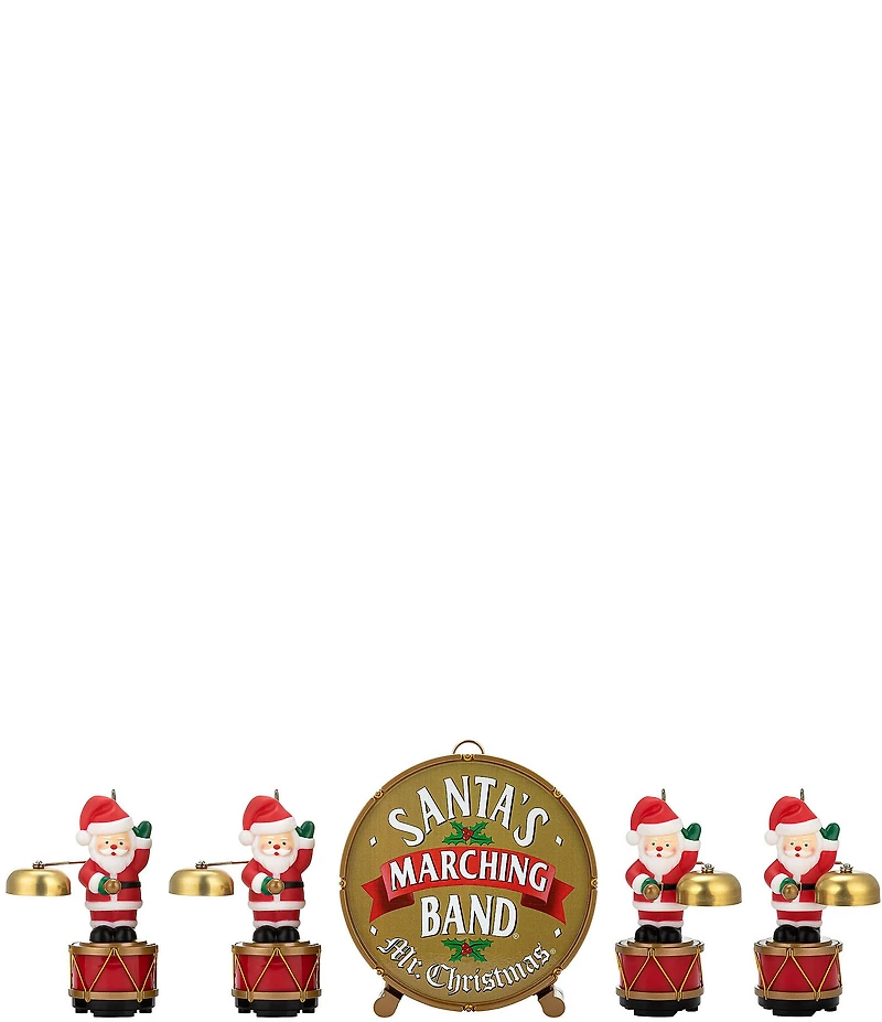 Mr. Christmas Marching Band Musical Animated Santa's Marching Band Figurine