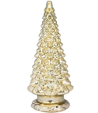 Mr. Christmas Mercury Glass Tree with Twinkling Lights Tabletop Decor, 16#double;