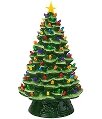 Mr. Christmas Nostalgic Ceramic LED Tabletop Christmas Tree, 18#double;