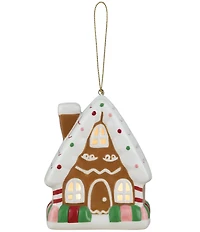 Mr. Christmas Nostalgic Ceramic Lit Gingerbread House Ornament