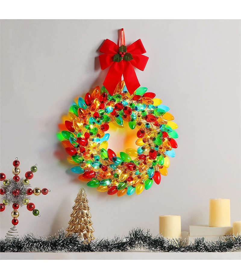 Mr. Christmas Nostalgic Collection LED Lighted Ornament Wreath