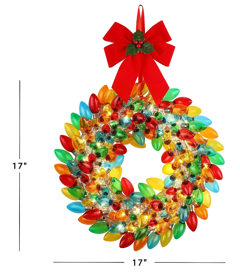 Mr. Christmas Nostalgic Collection LED Lighted Ornament Wreath