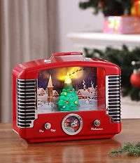 Mr. Christmas Nostalgic Tree Music Playing Radio Christmas Tabletop Decor