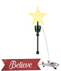 Mr. Christmas Santa's Biplane Animated Tree Topper