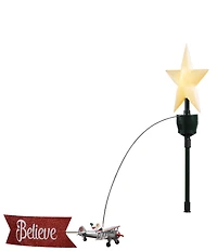 Mr. Christmas Santa's Biplane Animated Tree Topper
