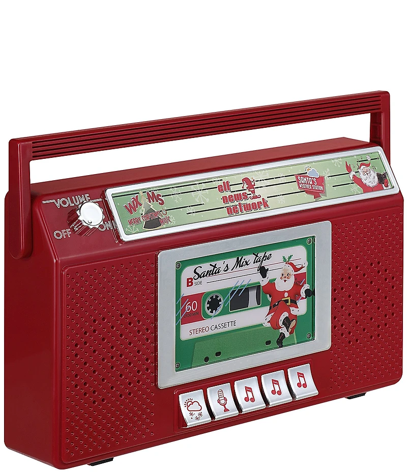 Mr. Christmas Santa's Boombox Radio+B14