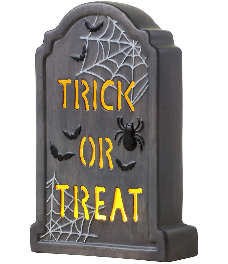 Mr. Halloween 10#double; LED Lighted Tombstone Tabletop Decor