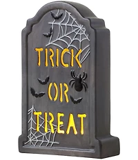 Mr. Halloween 10#double; LED Lighted Tombstone Tabletop Decor