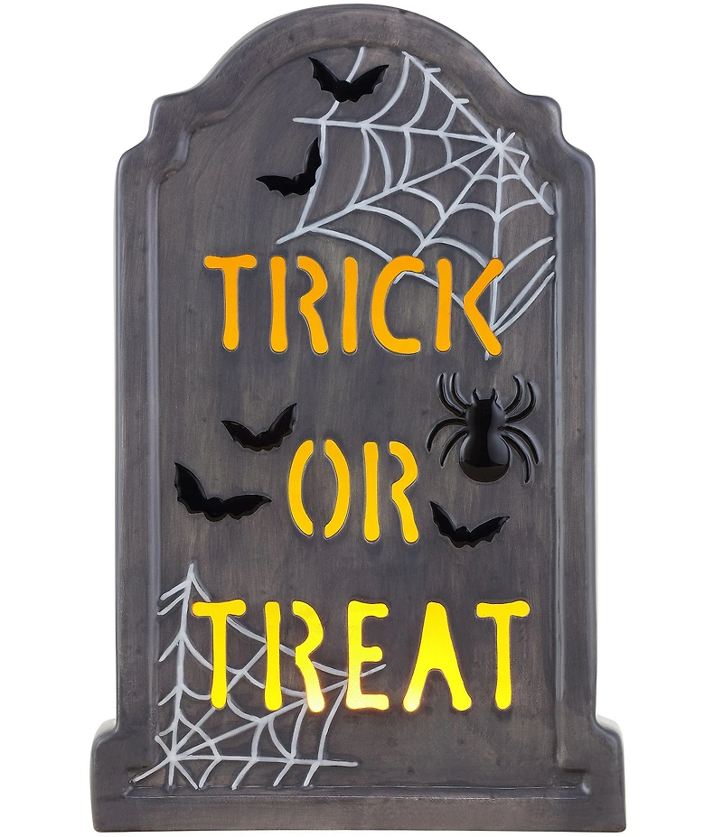 Mr. Halloween 10#double; LED Lighted Tombstone Tabletop Decor