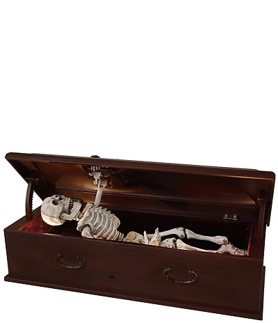 Mr. Halloween Battery-Operated Animated and Musical Skeleton Coffin