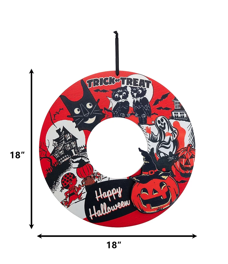 Mr. Halloween Retro Wreath and Garland Set