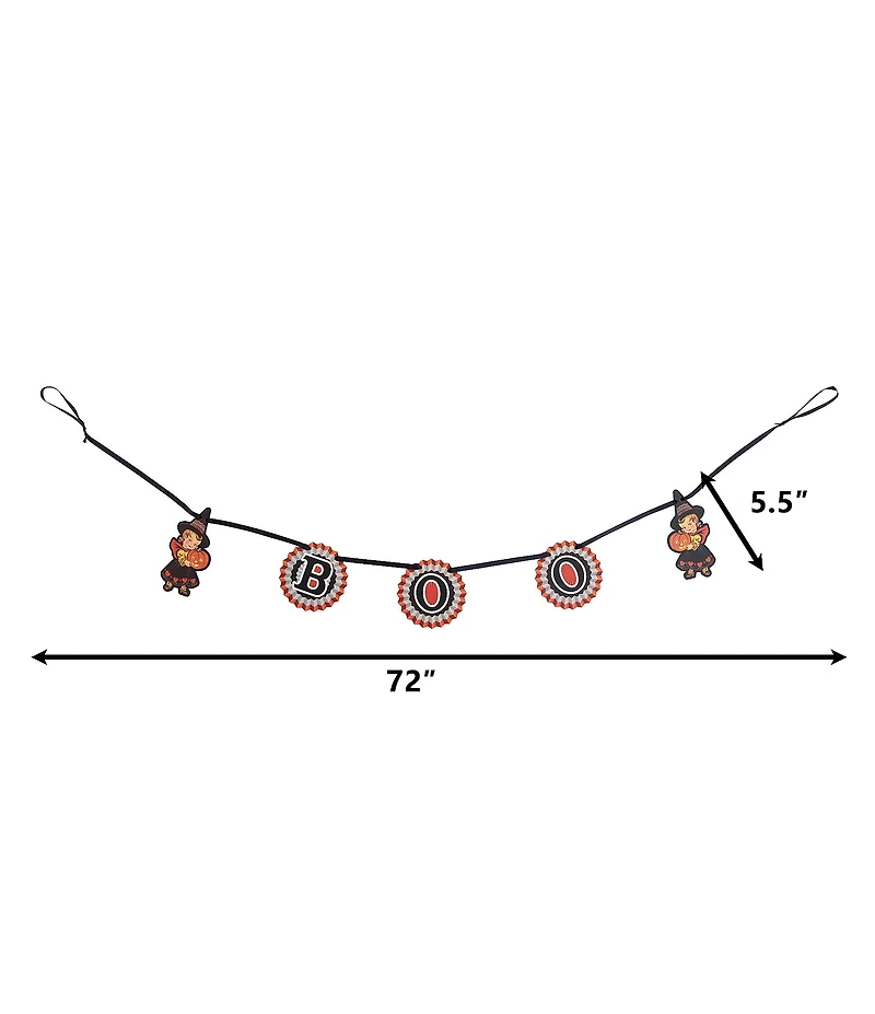 Mr. Halloween Retro Wreath and Garland Set