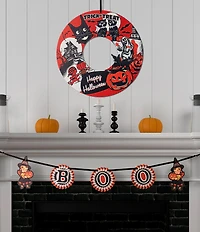 Mr. Halloween Retro Wreath and Garland Set