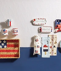 Mud Pie Americana Collection Flag Glass Plate