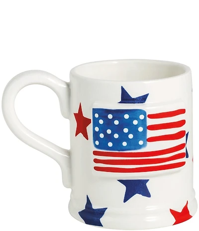 Mud Pie Americana Collection Flag Mug