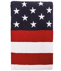 Mud Pie Americana Collection Red White & Blue American Flag Throw Blanket