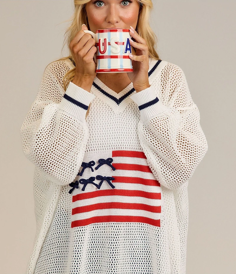 Mud Pie Americana Collection USA Mug