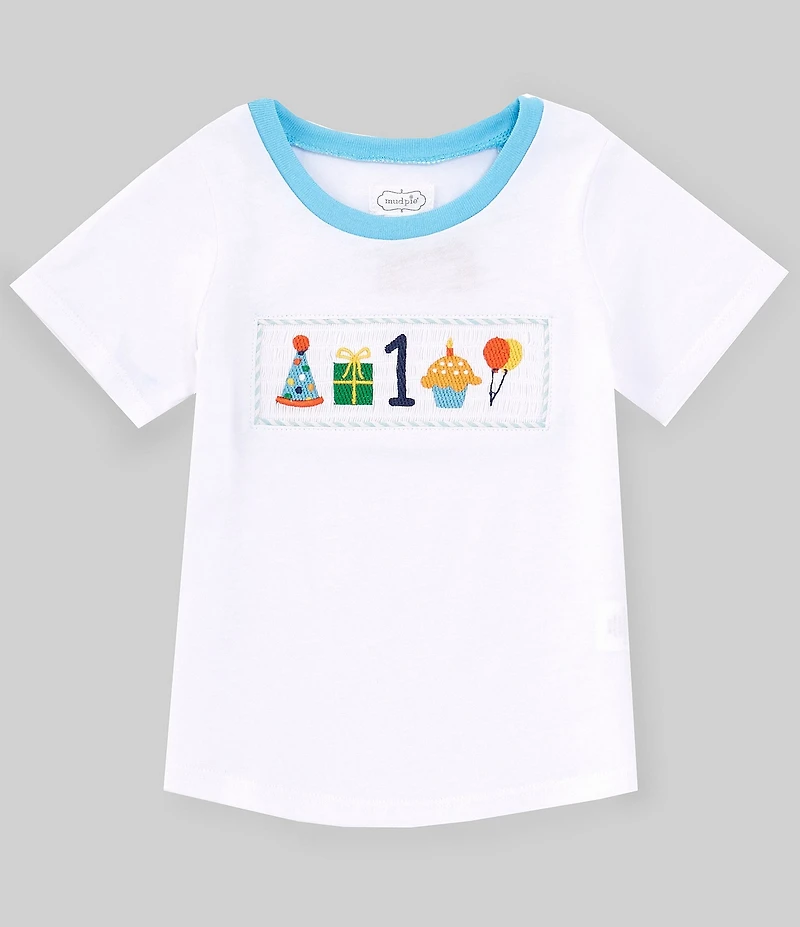 Mud Pie Baby Boys Short-Sleeve 1st Birthday T-Shirt