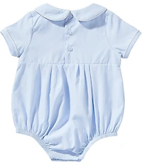 Mud Pie Baby Boys Peter Pan Collar French Knot Bunny Bubble