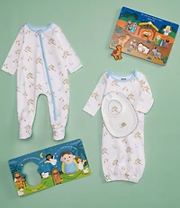 Mud Pie Baby Girls Long-Sleeve Nativity-Themed-Printed Nightgown