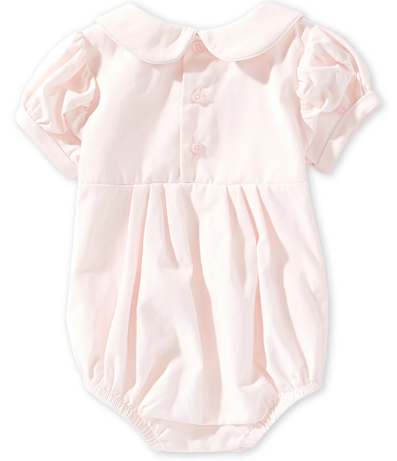 Mud Pie Baby Girls Peter Pant Collar French Knot Bunny Bubble Romper