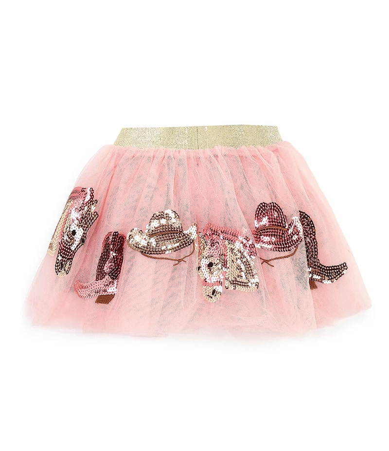 Mud Pie Baby Girls Sequin-Embellished Western-Inspired Tutu Skirt