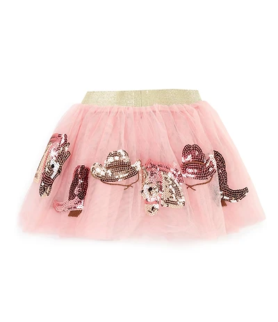 Mud Pie Baby Girls Sequin-Embellished Western-Inspired Tutu Skirt