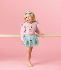 Mud Pie Baby/Little Girls Sequin-Embellished Nutcracker-Themed Mesh Tutu Skirt