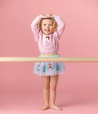 Mud Pie Baby/Little Girls Sequin-Embellished Nutcracker-Themed Mesh Tutu Skirt