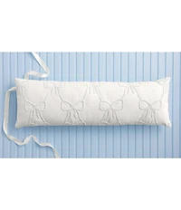 Mud Pie Beaded Bow Lumbar Pillow