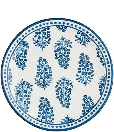 Mud Pie Bloom Print Accent Salad Plate