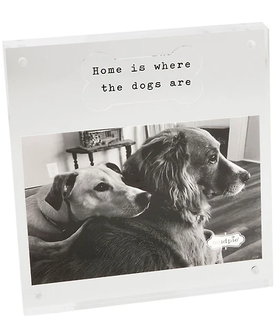 Mud Pie Bone Dog Acrylic Picture Frame, 4x6