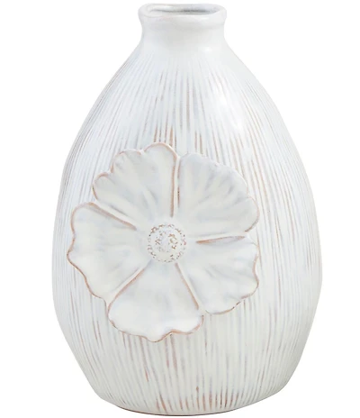 Mud Pie Botanica Collecton Sculpted Flower Bloom Vase