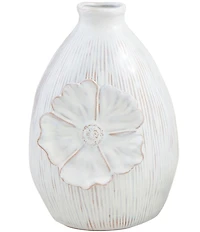 Mud Pie Botanica Collecton Sculpted Flower Bloom Vase