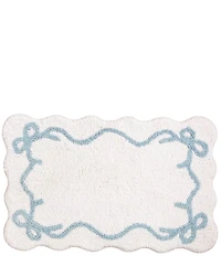 Mud Pie Bow Collection Cotton Bath Mat