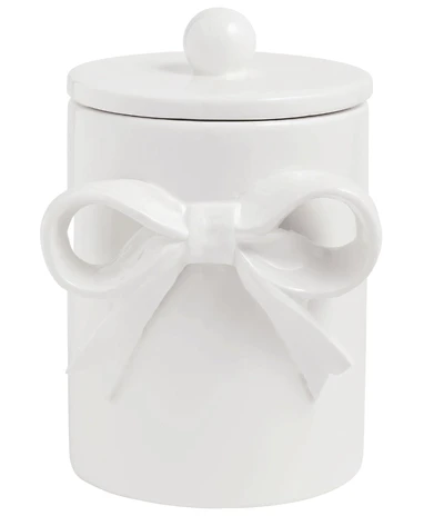 Mud Pie Bow Collection Covered Canisters