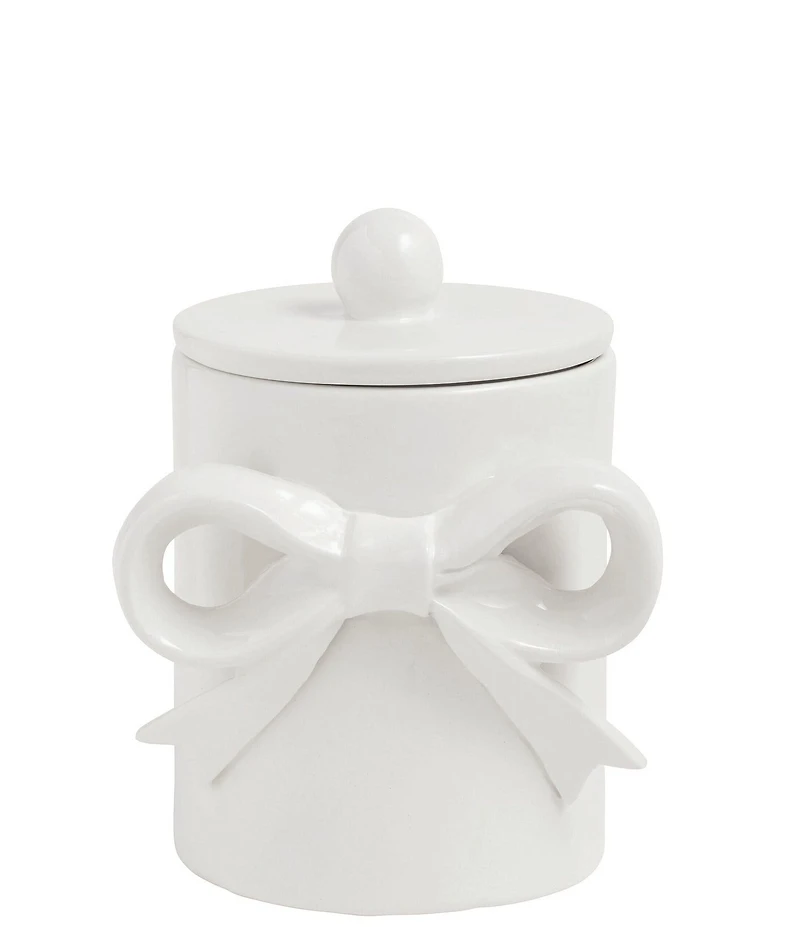 Mud Pie Bow Collection Covered Canisters