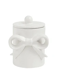 Mud Pie Bow Collection Covered Canisters