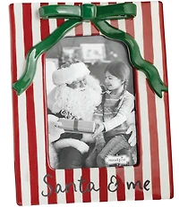 Mud Pie Candy Cane Lane Collection Christmas Bowl Picture Frame - 4x6
