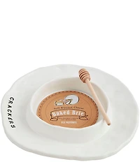 Mud Pie Ceramic Brie Baker Set