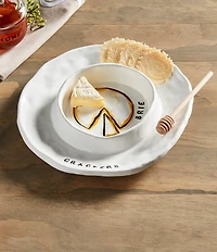 Mud Pie Ceramic Brie Baker Set