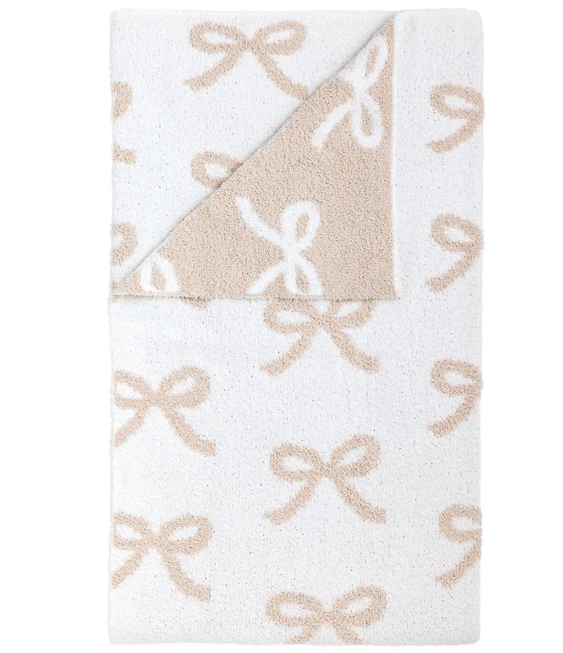 Mud Pie Chenille Bow Blanket
