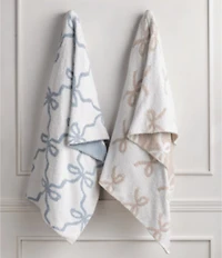 Mud Pie Chenille Bow Blanket