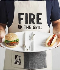 Mud Pie Circa Collection #double;Fire Up The Grill#double; Apron with Removable Bottle Opener