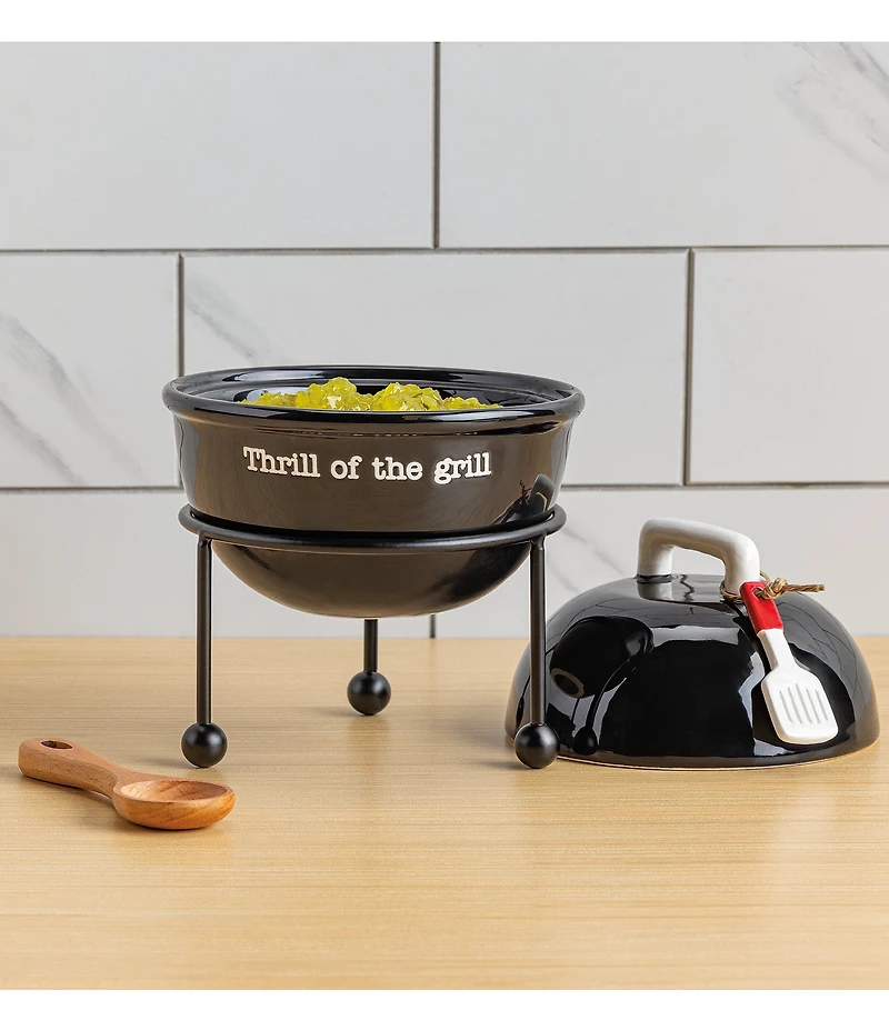 Mud Pie Circa Collection Grill Shaped Tidbit Set