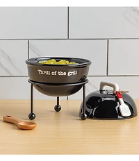 Mud Pie Circa Collection Grill Shaped Tidbit Set