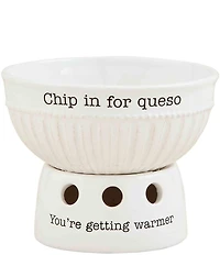 Mud Pie Circa Collection Queso Warming Dip Bowl Set